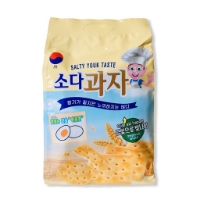 Bánh Quy Lạt Ăn Kiêng JK Hàn Quốc Vị Trứng Muối Salty Youk Taste (Gói 420g-vàng)